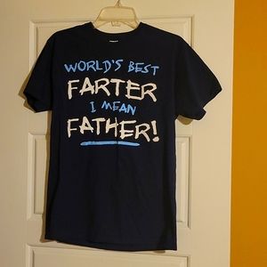 Dad navy blue T-shirt. Medium.